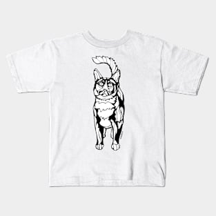 Tom Selleck the Cat: Cat Sharpie Drawings Kids T-Shirt